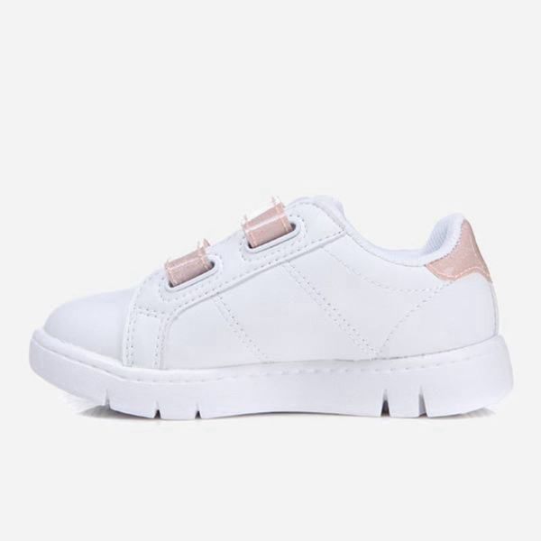 Estilo De Vida Calzado Fila Niñas Blancas / Rosas - Court Flex Vc Kd - España 961837GXV